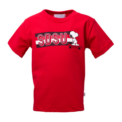 Toddler Snoopy SDSU W/ Skateboard - Red