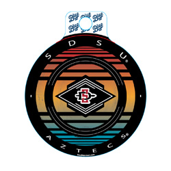 SDSU Over SDI Over Aztecs In Circle Decal