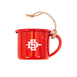 Mini Campfire Mug Ornament SDI - Red