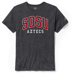 Triblend Tee Arch SDSU Straight Aztecs - Charcoal