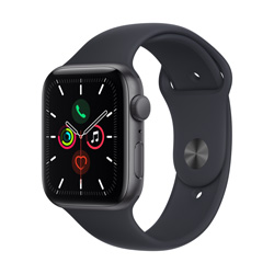 space gray aluminum case with gray sport band