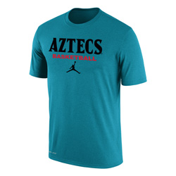 Nike Jordan San Diego State Aztecs Basketball - Turquoise