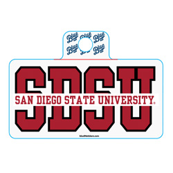SDSU W/ San Diego State University Through Decal