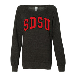 Women's SDSU Crew - Charcoal