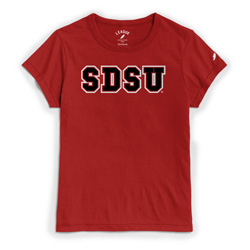 Women's Short Sleeve Tee SDSU - Red