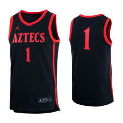 Nike Jordan Aztecs Basketball Jersey - Black