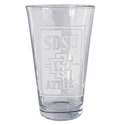 SDSU SDI Aztecs Frosted Pint Glass