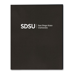 SDSU 2 Pocket Folder-Black