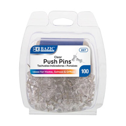 shopaztecs - Clear Push Pins 100 Ct