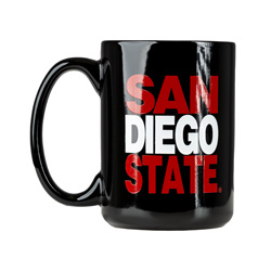 Grande Mug San O/ Diego O/ State Bold Red And White