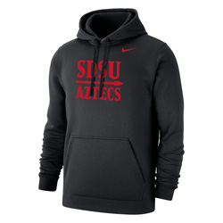 Nike Fleece Hoodie SDSU Over Spear Over Aztecs - Black