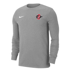 Nike Dri-Fit Cotton Long Sleeve SDI With Aztecs Sleeve - Gray