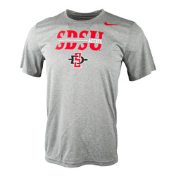 Nike Dri-Fit Aztecs In SDSU Over SD Interlock - Gray