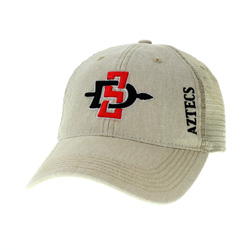 SD Interlock Front W/ Aztecs Side Mesh Back Snapback - Natural