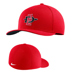 Nike Swoosh Flex Fit Hat W/ SD Spear - Red
