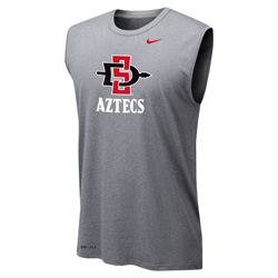 Nike Dri-Fit Sleeveless SD Interlock Over Aztecs - Charcoal