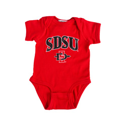 Onesie SDSU SDI Front Go Aztecs Back - Red