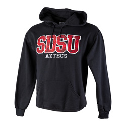 Laser Twill Aztec Calendar In SDSU Over Aztecs - Black