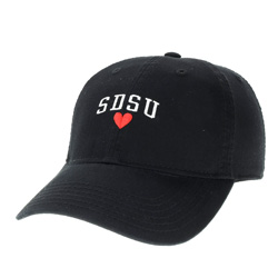 Cap SDSU Over Heart - Black
