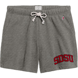 Womens Sweat Short Outline SDSU - Gray