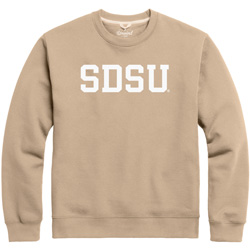 Fleece Crewneck With Puff SDSU - Beige