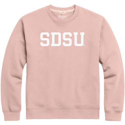 Fleece Crewneck With Puff SDSU - Pink