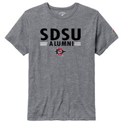 Triblend Tee SDSU Over Alumni in Stripes SDI