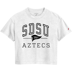 Womens Midi Tee SDSU Aztecs With Pennant