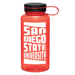 shopaztecs - See Through Water Bottle San Diego State University