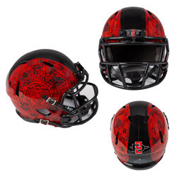 Mini Replica Aztec Calendar Football Helmet