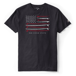 San Diego State Surfboard Flag Tee