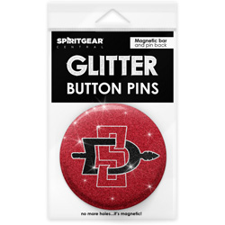 SD Interlock Glitter Button Pin