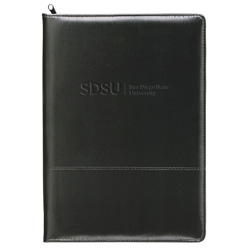 Script Zippered Padfolio with San Diego State