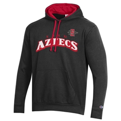 SD Interlock Over SDSU Aztecs Contrast Lined Hood