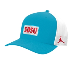 Nike Jordan Turquoise Trucker Cap SDSU Patch