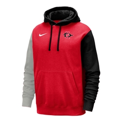 shopaztecs - 2023 Nike Sideline Colorblock Club Fleece Hoodie SDSU SD ...