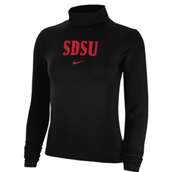 2023 Nike Sideline Womens Essential LS Mock Collar Top SDSU