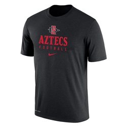 2023 Nike Sideline Dri-Fit Cotton Team Issue Tee Aztecs Football