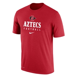 2023 Nike Sideline Dri-Fit Cotton Team Issue Tee Aztecs Football