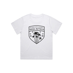 Oversized Crop Tee SDSU Aztecs Palm Trees In Crest