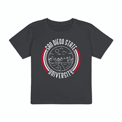 High Waisted Tee SDSU Aztecs With Skyline