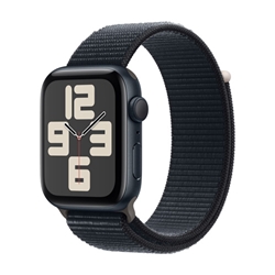 Apple Watch SE GPS 44mm Midnight Aluminum Case with Midnight Sport Loop