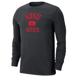 Nike Jordan Long Sleeve Dri Fit SDSU Over Jumpman Over Aztecs