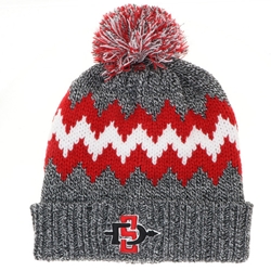 Chevron Marled Knit Beanie SD Interlock