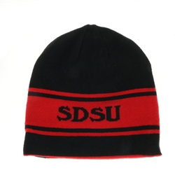 Non Cuff Beanie With SDSU Aztecs Knit In