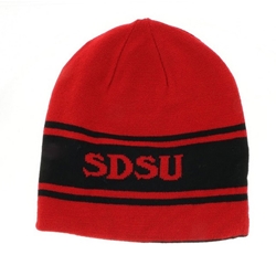 Non Cuff Beanie With SDSU Aztecs Knit In