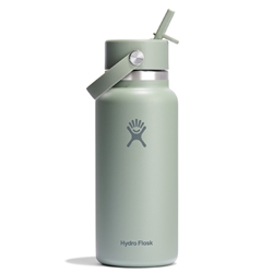 Hydro Flask 32 oz Wide Mouth Bottle with Flex Straw Cap - Agave