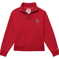 Women's Ribbed Neck 1/4 Zip SD Interlock