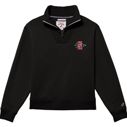 Women's Ribbed Neck 1/4 Zip SD Interlock