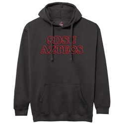 Hooded Sweatshirt with 3D SDSU Aztecs